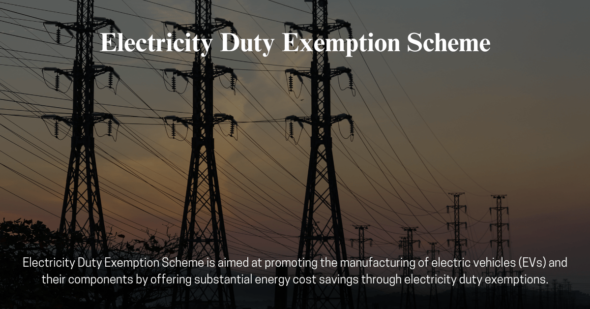 Electricity Duty Exemption Scheme (Rapid Consulting)