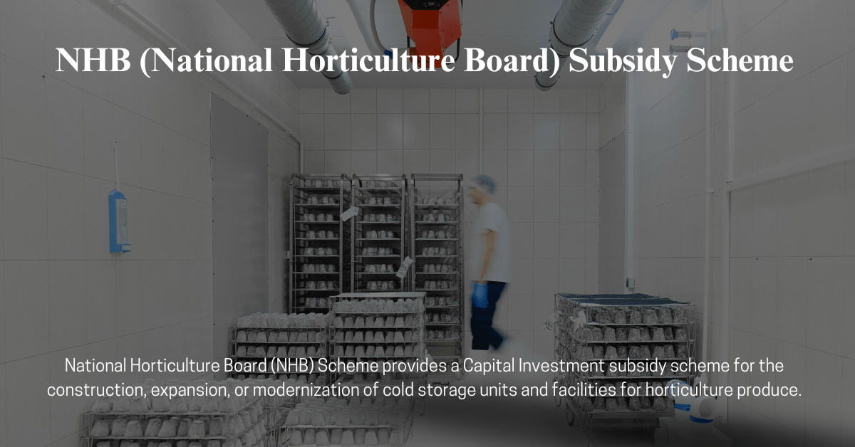 NHB (National Horticulture Board) Scheme (Rapid Consulting)